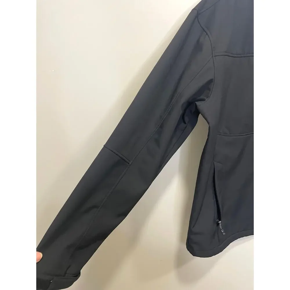 Free Country Men's Ultimate Super Softshell Black Jacket Size Large Outdoors